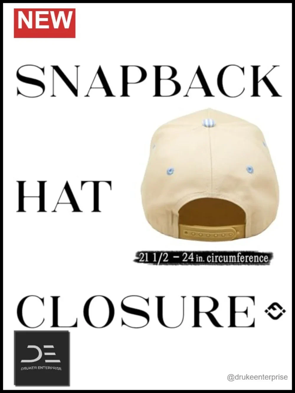 Vintage Canvas Snapback Hat - Adjustable 2 Tone Cap, Structured Fit, 5 Panel,